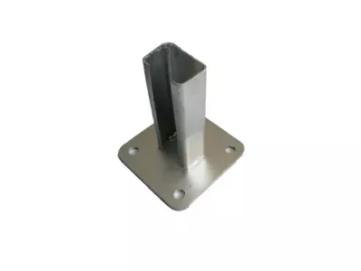 Platine pour poteau rectangulaire galva Blooma