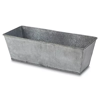 Grande jardinière en galva 41 x 16 x 13 cm