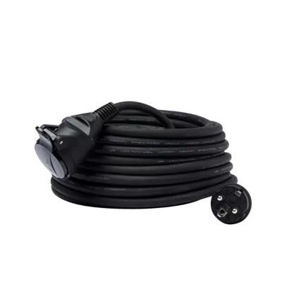 Image principale de Rallonge noire Diall H05VVF 3G1 5mm² 10m avec clapet