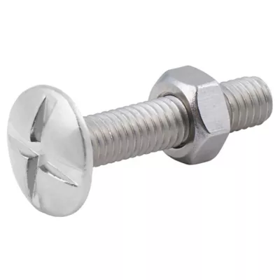 10 boulons poêlier inox A2 6 x 30 mm