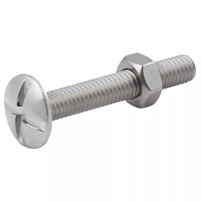 10 boulons poêlier inox A2 6 x 40 mm