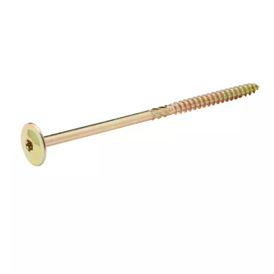 Vis pour charpente en bois zinguée jaune 8x160 mm - 1 pièce