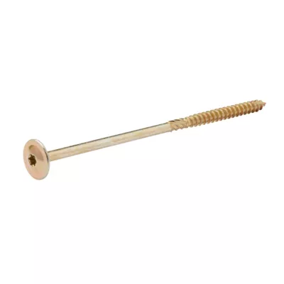 Vis pour charpente en bois zinguée jaune 8x180 mm - 1 pièce