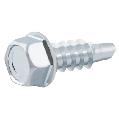 Vis zinguée autoperceuses à tête hexagonale, 4,2x16 mm - 100 pièces