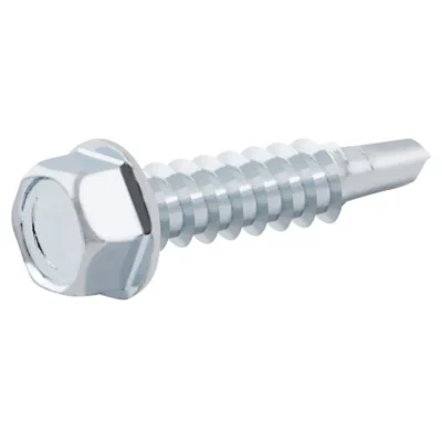 Vis zinguée autoperceuses à tête hexagonale, 5,5x25 mm - 100 pièces
