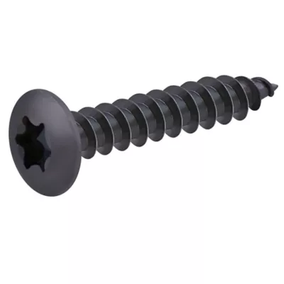Vis de charnière zinguée noire 3,5x40 mm - 20 pièces