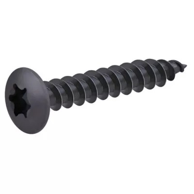 Vis de charnière zinguée noire 7x40 mm - 200 pièces