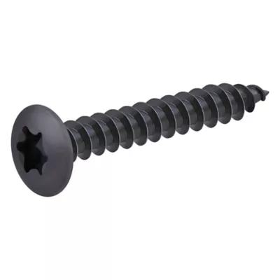 Vis de charnière zinguée noire 7x50 mm - 20 pièces