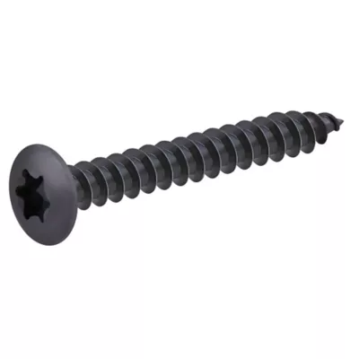 Vis de charnière zinguée noire 7x50 mm - 200 pièces