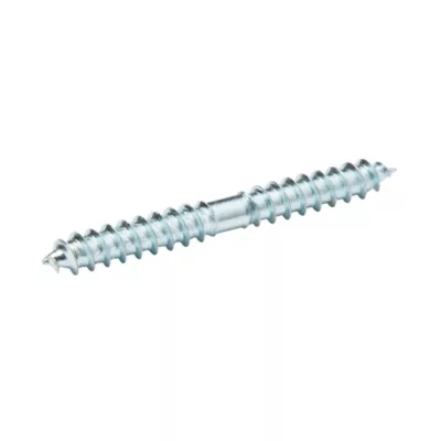 Vis à double filetage (bois/bois) 4x40 zingués mm - 5 pièces