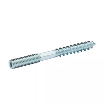 Vis à double filetage (métal/bois) 5x50 zingués mm - 5 pièces