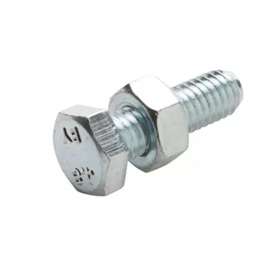 10 boulons tête héxagonale zingué 6 x 16 mm