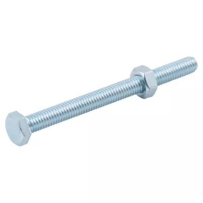10 boulons tête héxagonale zingué 6 x 70 mm