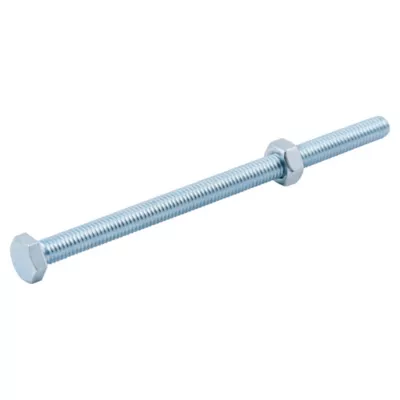 10 boulons tête héxagonale zingué 6 x 100 mm
