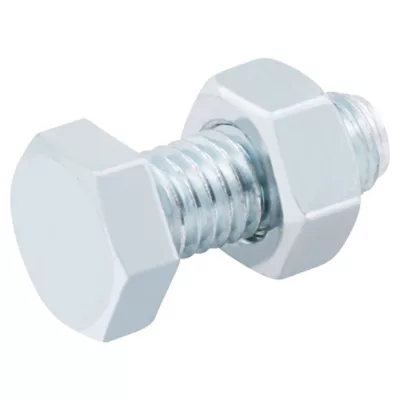 10 boulons tête héxagonale zingué 8 x 20 mm
