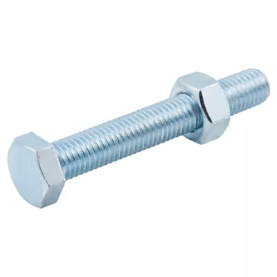 10 boulons tête héxagonale zingué 12 x 80 mm