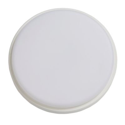 Hublot étanche LED intégrée Diall Davenport blanc Ø.28 x P.6,1 cm