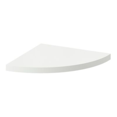 Tablette murale d'angle Form Rigga blanc 25 cm