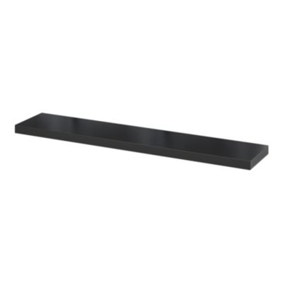 Tablette murale avec fixation invisible GoodHome Cusko noir 118 cm