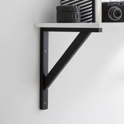 Équerre en noir Timber H. 30 x P. 25 cm