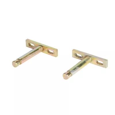 Lot de 2 fixations invisibles pour étagère Kasper L. 6 cm doré