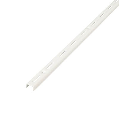 Crémaillère Lony simple perforation 100cm blanc Form