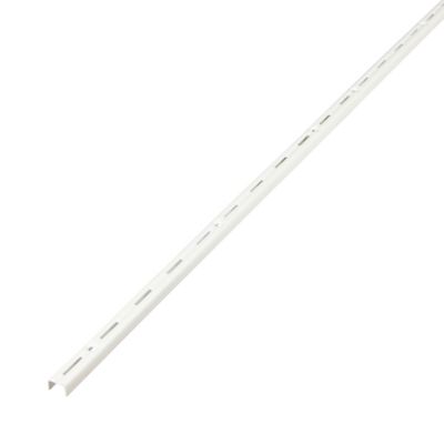 Crémaillère Lony simple perforation 100 cm blanc Form vendue par 4 pièces