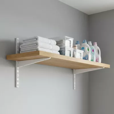 Console double vendue par 10 blanc profondeur 47 cm Form compatible Twinny et Poppit