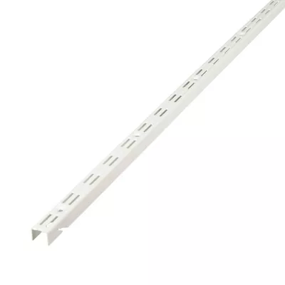 Crémaillère double perforation Poppit fixation facile 50 cm blanc Form