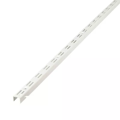 Crémaillère double perforation Poppit fixation facile 100 cm blanc Form