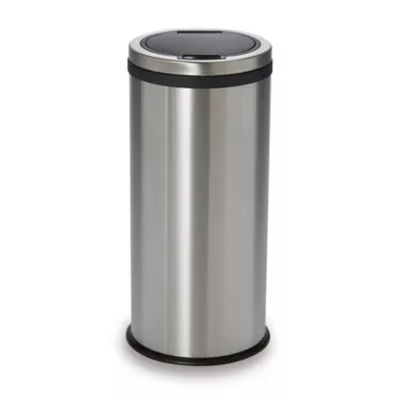 Poubelle ronde en acier inoxydable Cooke & Lewis Touch Allium 30 L