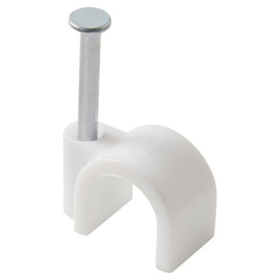 Image principale de 25 cavaliers ronds en nylon Diall ø 8 à 9 mm blanc