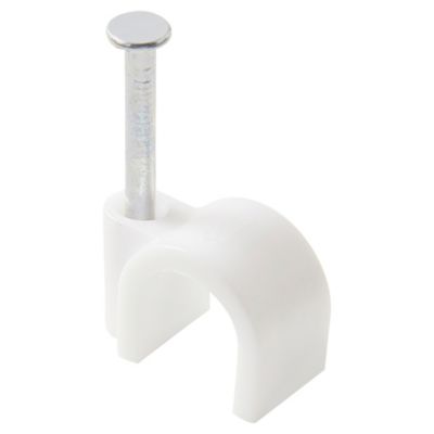 250 cavaliers ronds en nylon DIALL blanc assortiment