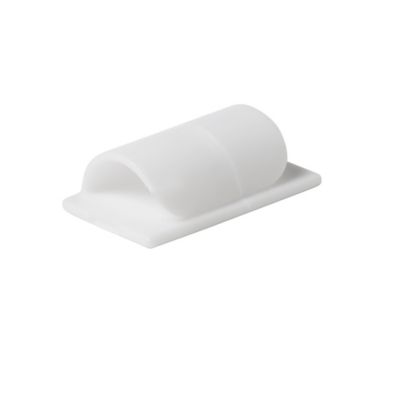 4 embases de rangement de câble Diall 5 mm blanc