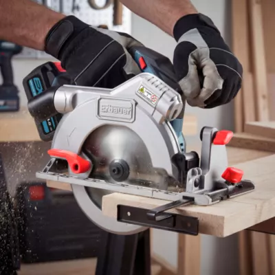 Scie circulaire sans fil brushless Erbauer ECS18-Li 18V - 4Ah 61 mm