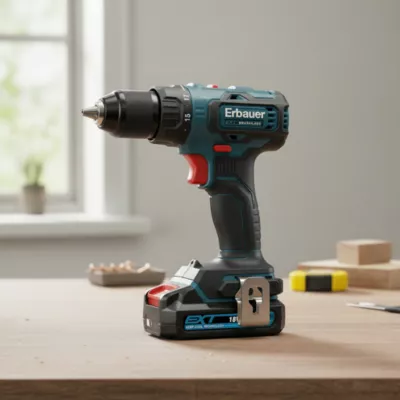 Perceuse visseuse sans fil Erbauer 18V EDD18-Li-2 4Ah