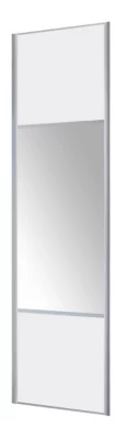 Vantail Valla Brillant blanc partitionné 92,2 cm x 247,5 cm