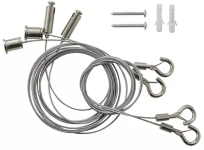 Kit de suspension pour panneau LED LED Pictor Colours argent