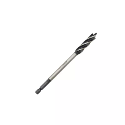 Foret bois (x1) - dimensions Ø.12 x L.165 mm - emmanchement hexagonal - Erbauer