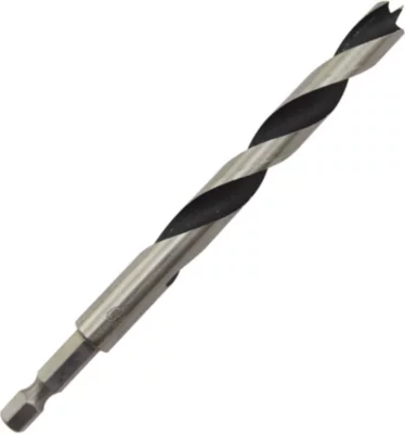 Foret bois (x1) - dimensions Ø.10 x L.133 mm - emmanchement hexagonal - Universal