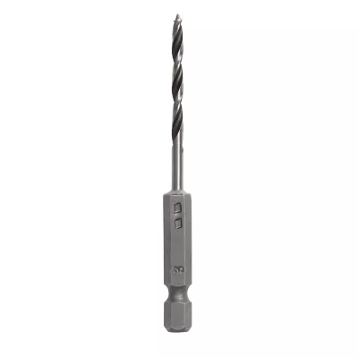 Foret bois (x1) - dimensions Ø.3 x L.79 mm - emmanchement hexagonal - Universal