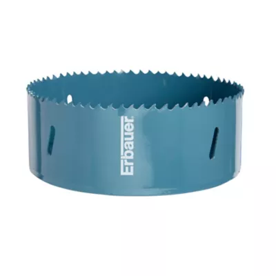 Scie cloche sans foret pilote Erbauer pour aluminium, plaque de platre, plastique, acier fin et bois Ø.114 mm