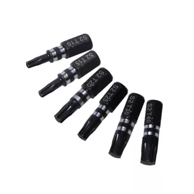 Embout de vissage torsion impact TX10/15/20/25/30/40 25 mm Erbauer - 6 pièces