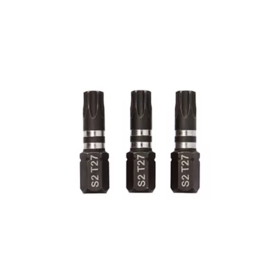 Embout de vissage torsion impact TX27 25 mm Erbauer - 3 pièces