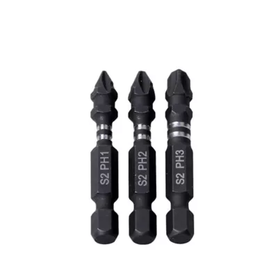 Embout de vissage torsion impact PH1/2/3 50mm Erbauer - 3 pièces