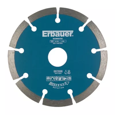 Disque diamant discontinu Erbauer 115x22,2 mm