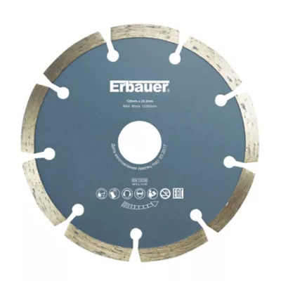 Disque diamant discontinu Erbauer 125x22,2 mm