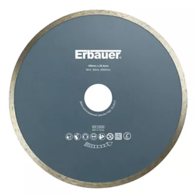 Disque diamant Erbauer 180x25,4 mm Acier