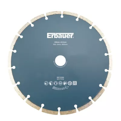 Disque diamant discontinu Erbauer 230x22,2 mm