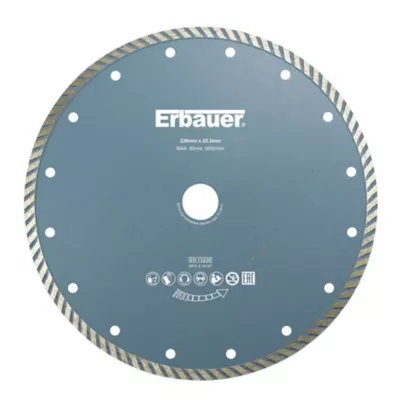Disque diamant turbo multi Erbauer 230x22,2 mm